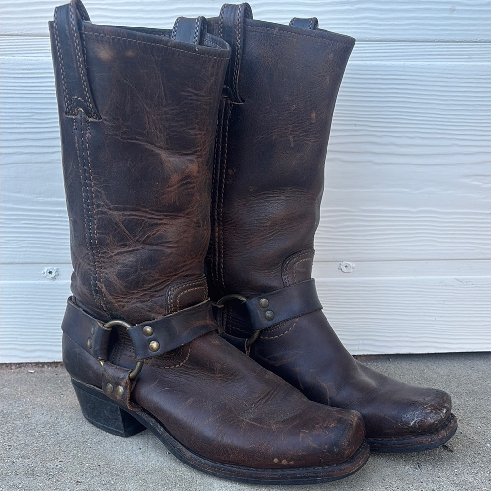 Frye Moto Cowboy Boots